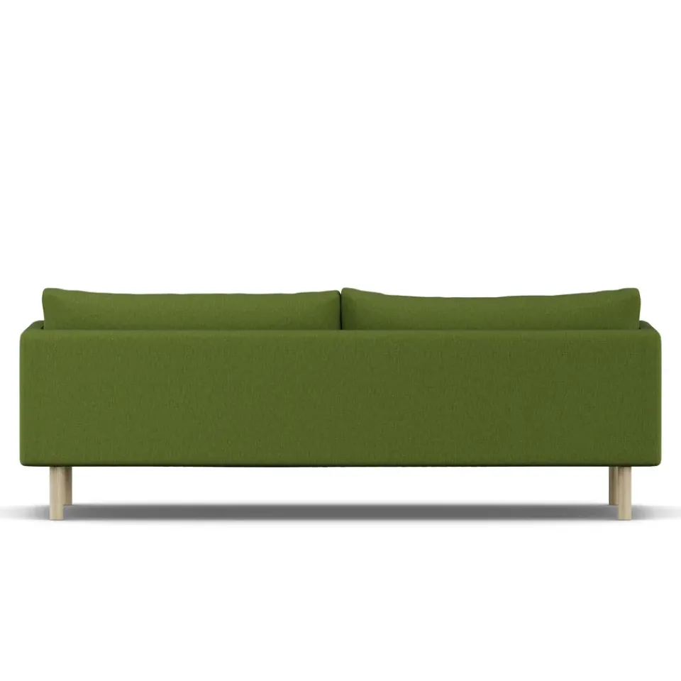 1898 Sofas*Linnevik sofa, Luiza 3975-white-oiled oak, 4-seater Green