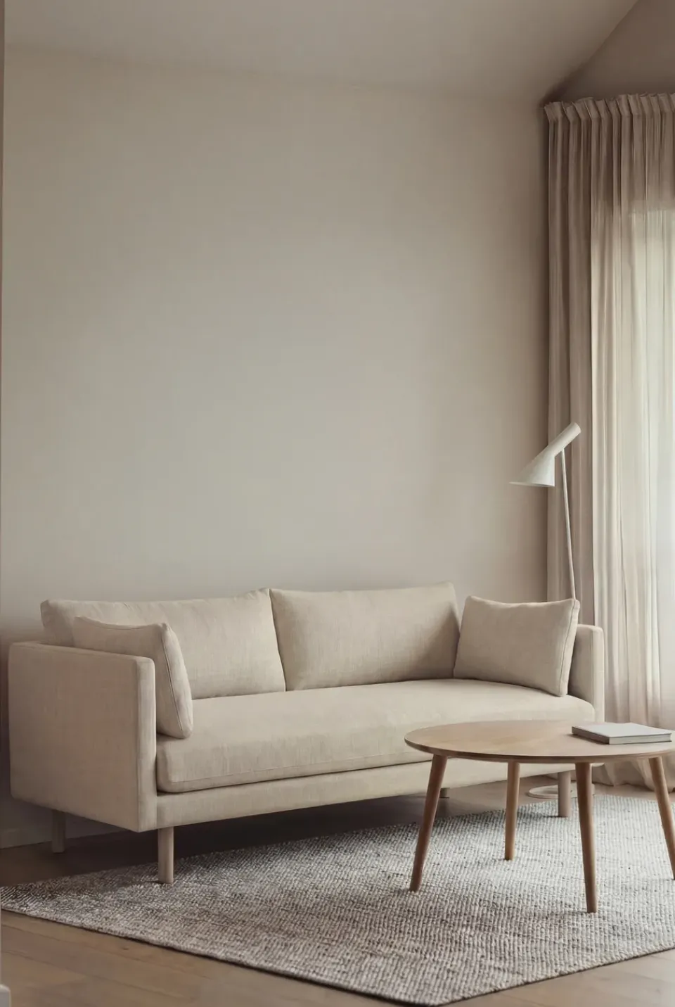 1898 Sofas*Linnevik sofa, Oslo Nature 1540-white-oiled oak, 2-seater Beige