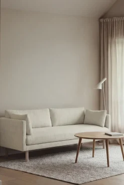 1898 Sofas*Linnevik sofa, Oslo Nature 1540-white-oiled oak, 3-seater Beige