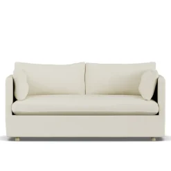 1898 Sofas*Linnevik sofa, Oslo Nature 1540-white-oiled oak, 2-seater, with skirt Beige