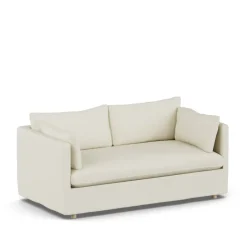 1898 Sofas*Linnevik sofa, Oslo Nature 1540-white-oiled oak, 2-seater, with skirt Beige