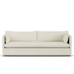 1898 Sofas*Linnevik sofa, Oslo Nature 1540-white-oiled oak, 4-seater, with skirt Beige