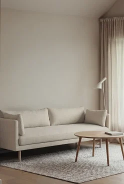 1898 Sofas*Linnevik sofa, Oslo Nature 1540-white-oiled oak, 4-seater Beige