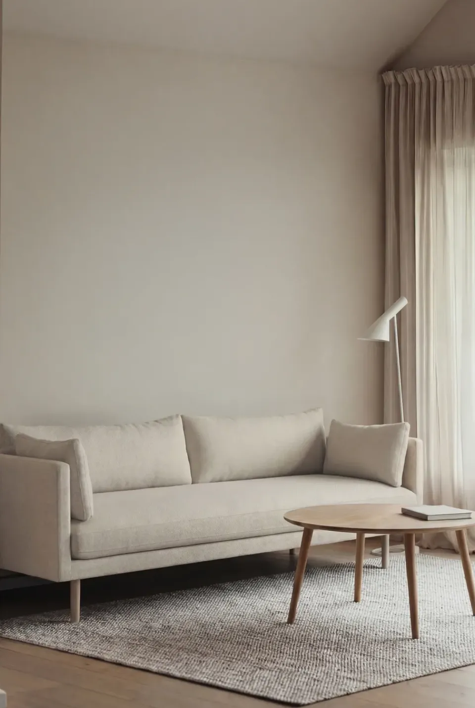 1898 Sofas*Linnevik sofa, Oslo Nature 1540-white-oiled oak, 4-seater Beige