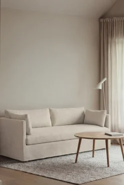 1898 Sofas*Linnevik sofa, Oslo Nature 1540-white-oiled oak, 3-seater, with skirt Beige