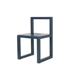 Ferm Living Children's Chairs|Children's Chairs*Little Architecht childrens chair, Dark , ash veneer Blue
