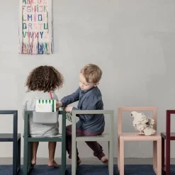 Ferm Living Children's Chairs|Children's Chairs*Little Architecht childrens chair, Dark , ash veneer Blue
