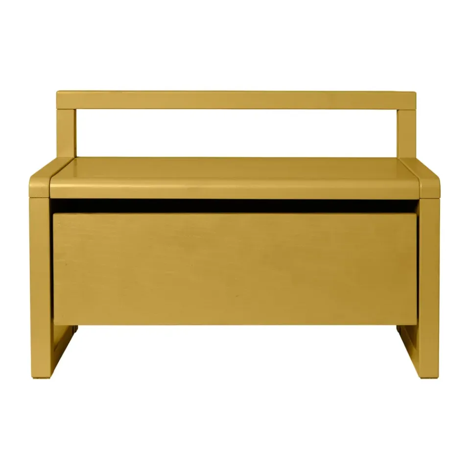 Ferm Living Benches|Children's Chairs*Little Architect storage bench, , 60x30x41.2 cm Yellow