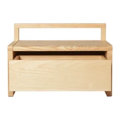 Ferm Living Benches|Children's Chairs*Little Architect storage bench, Ash, 60x30x41.2 cm Beige