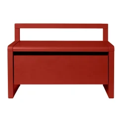 Ferm Living Children's Chairs|Children's Chairs*Little Architect storage bench, Poppy , 60x30x41.2 cm Red