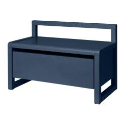 Ferm Living Benches|Children's Chairs*Little Architect storage bench, Dark , 60x30x41.2 cm Blue