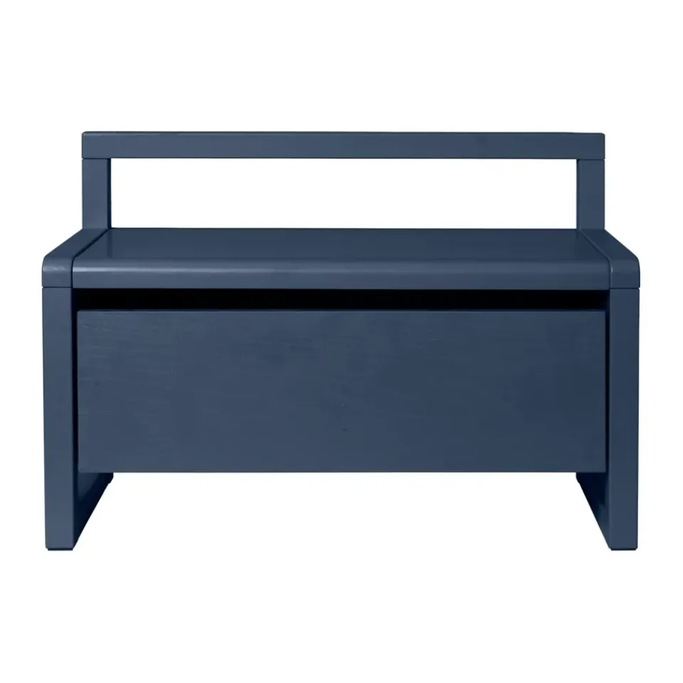 Ferm Living Benches|Children's Chairs*Little Architect storage bench, Dark , 60x30x41.2 cm Blue