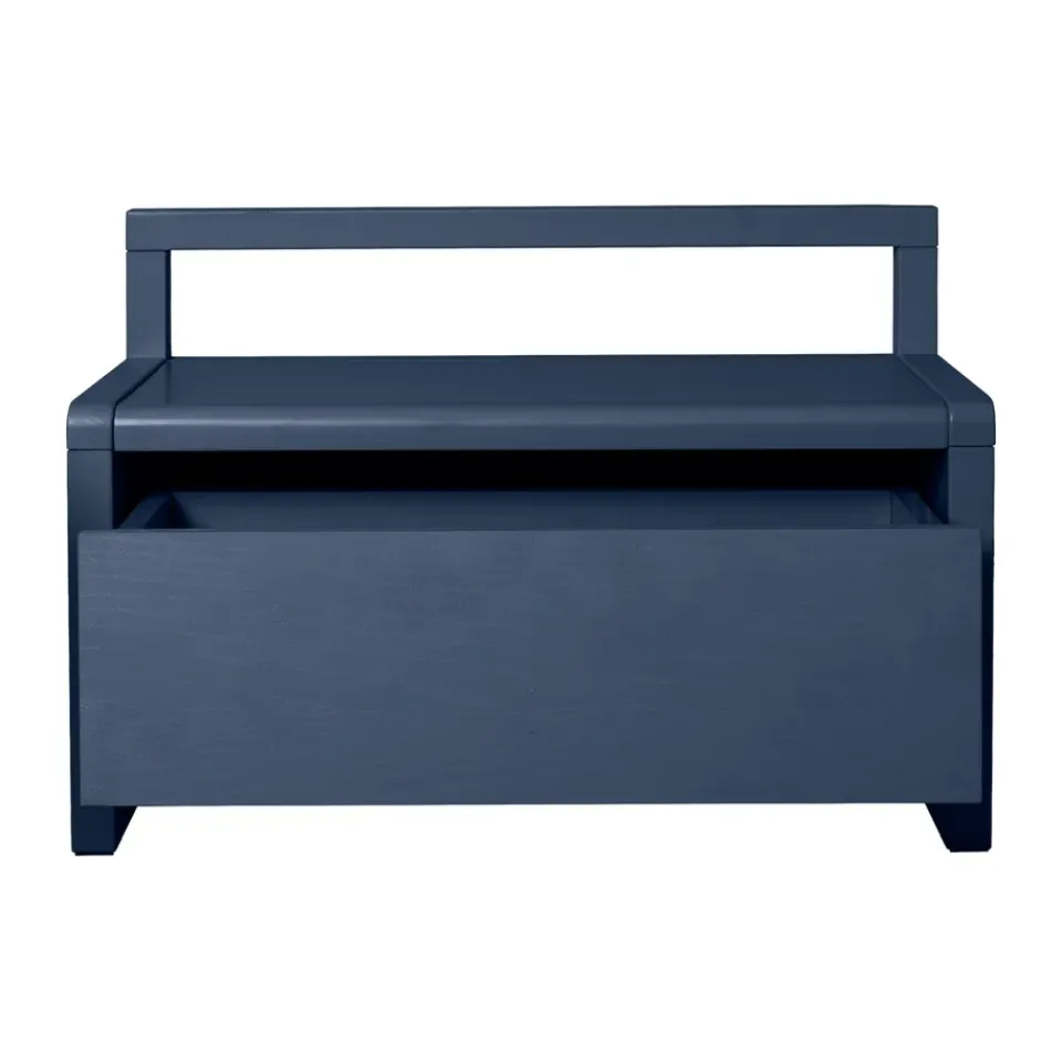 Ferm Living Benches|Children's Chairs*Little Architect storage bench, Dark , 60x30x41.2 cm Blue