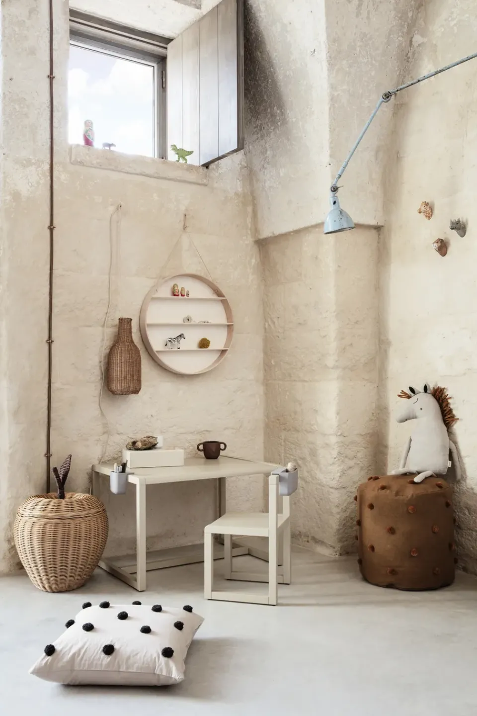 Ferm Living Children's Tables|Children's Tables*Little Architect table, Cashmere Beige