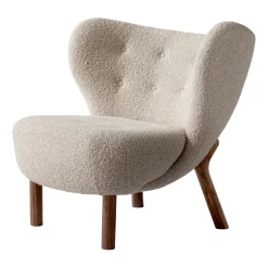 &Tradition Armchairs & Footstools*Little Petra VB1 armchair, Oiled walnut-Karakorum 003 Beige