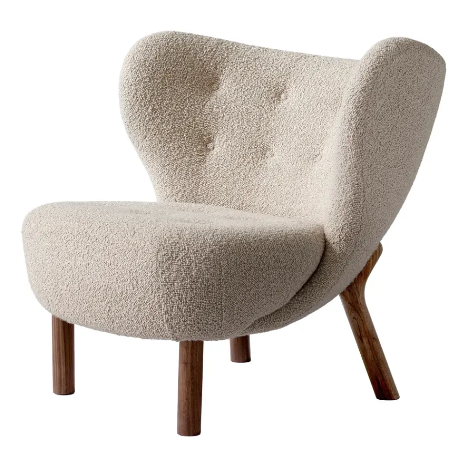 &Tradition Armchairs & Footstools*Little Petra VB1 armchair, Oiled walnut-Karakorum 003 Beige