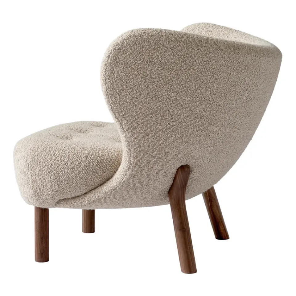 &Tradition Armchairs & Footstools*Little Petra VB1 armchair, Oiled walnut-Karakorum 003 Beige