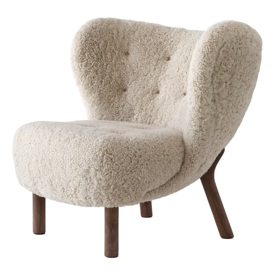 &Tradition Armchairs & Footstools*Little Petra VB1 armchair, Walnut-Moonlight Beige