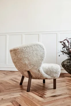 &Tradition Armchairs & Footstools*Little Petra VB1 armchair, Walnut-Moonlight Beige