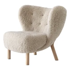 &Tradition Armchairs & Footstools*Little Petra VB1 armchair, White oiled oak-Moonlight Beige
