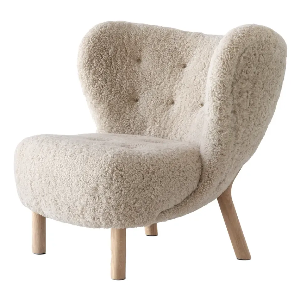 &Tradition Armchairs & Footstools*Little Petra VB1 armchair, White oiled oak-Moonlight Beige