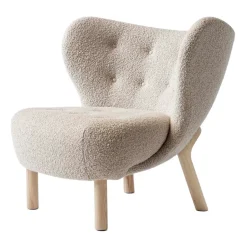 &Tradition Armchairs & Footstools*Little Petra VB1 armchair, White oiled oak-Karakorum Beige