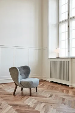 &Tradition Armchairs & Footstools*Little Petra VB1 armchair, Oiled walnut-Hallingdal Grey