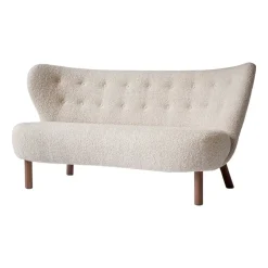 &Tradition Sofas*Little Petra VB2 sofa, Oiled walnut-Karakorum Beige