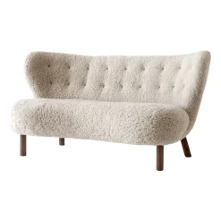 &Tradition Sofas*Little Petra VB2 sofa, Oiled walnut-Moonlight Beige