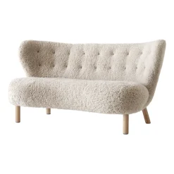 &Tradition Sofas*Little Petra VB2 sofa, White oiled oak-Moonlight Beige