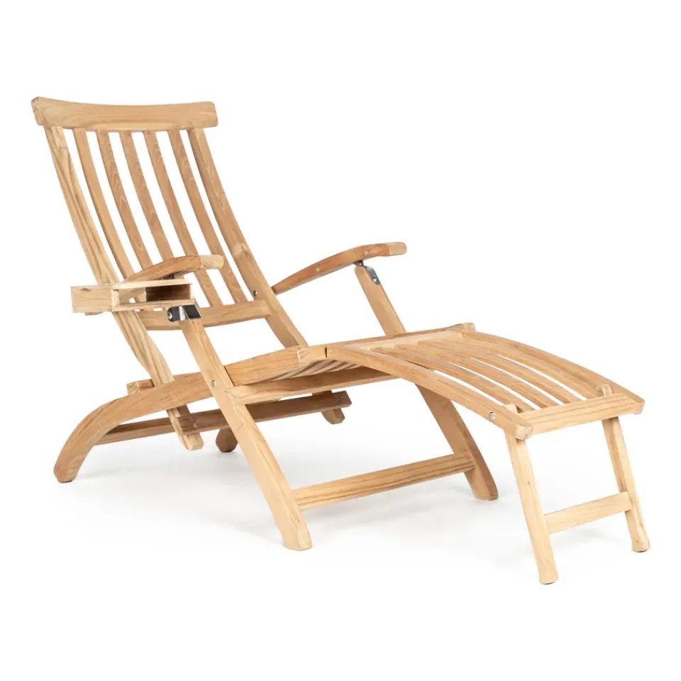 Stockamöllan Seating*Lobby deck chair, Incl. tray and rain cover Brown