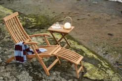 Stockamöllan Seating*Lobby deck chair, Incl. tray and rain cover Brown