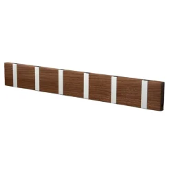 LoCa Clothes Hooks & Hangers*Knax hanger 60 cm, oiled walnut-grey BrownGrey