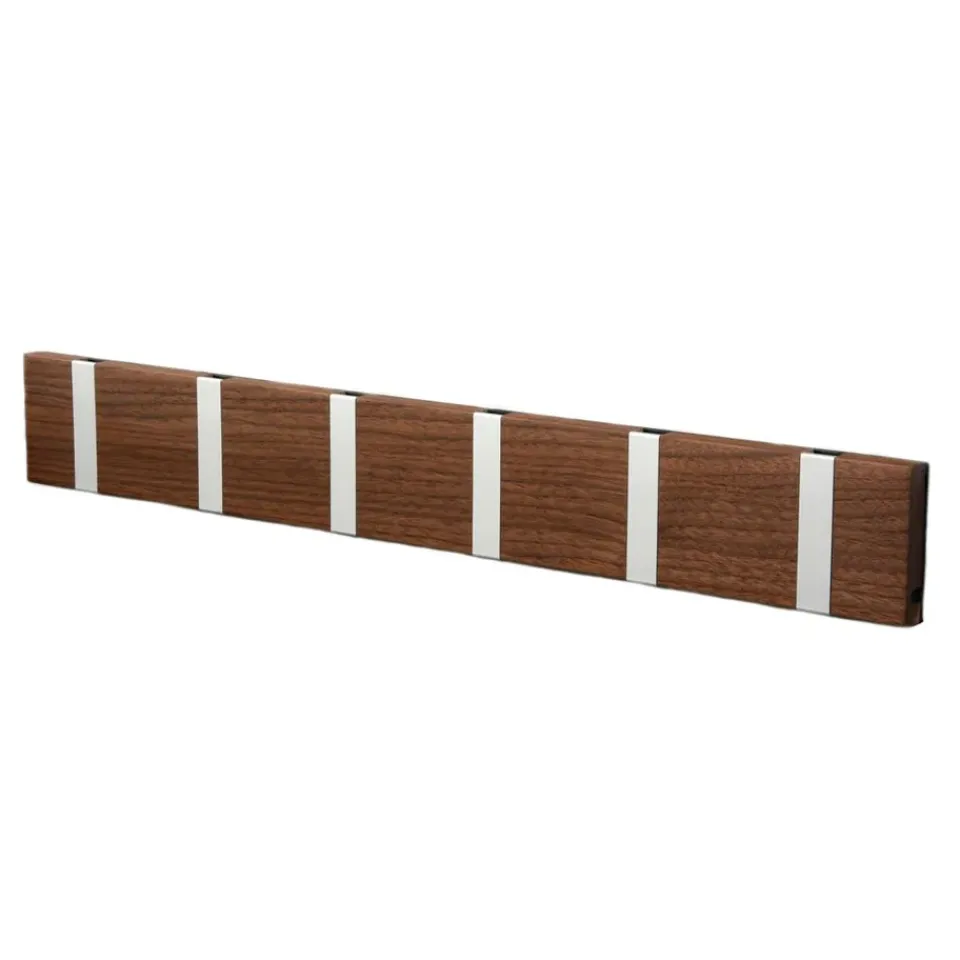 LoCa Clothes Hooks & Hangers*Knax hanger 60 cm, oiled walnut-grey BrownGrey