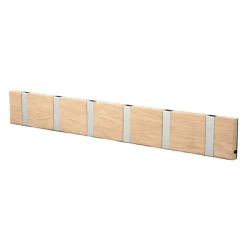 LoCa Clothes Hooks & Hangers*Knax hanger 60 cm, soaped oak-grey BrownGrey