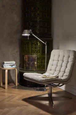 1898 Armchairs & Footstools*Loholm armchair with swivel function, Bern 0341 Beige