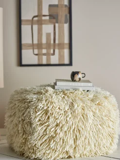 Bloomingville Sitting Poufs*Lomba puff, Nature White