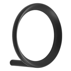 Normann Copenhagen Clothes Hooks & Hangers*Loop hook large Ø9.4 cm, Black