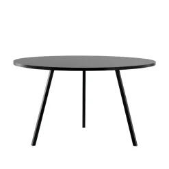 HAY Dining Tables*Loop Stand dining table round, linoleum-, Ø120 cm Black