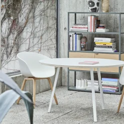 HAY Dining Tables*Loop Stand dining table round, linoleum-, Ø120 cm Black