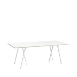 HAY Dining Tables*Loop Stand dining table, laminate-, 200 cm White