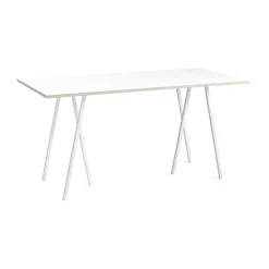 HAY Bar Tables*Loop Stand incl. support bar table 92,5x200 cm, - laminate-plywood White