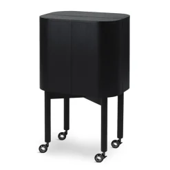 Northern Display & Glass Cabinets*Loud bar cabinet on wheels, Black