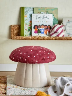 Bloomingville Children's Chairs|Children's Chairs*Lue pouf Ø37x30 cm, Red