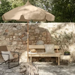Ferm Living Sun Protection*Lull parasol, Military olive Green