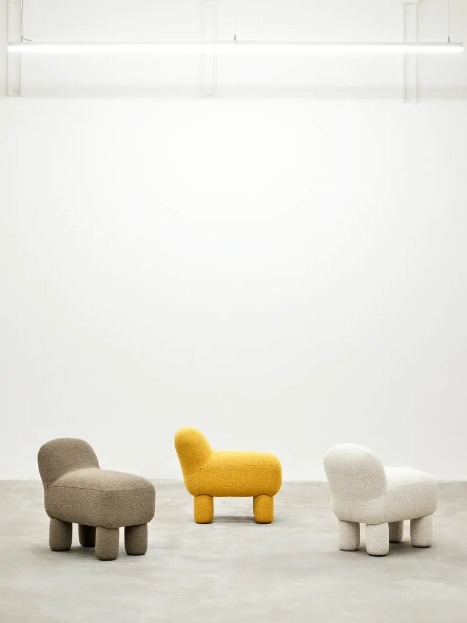 Design House Stockholm Sitting Poufs*Lulu sit pouf 36x65 cm, Yellow