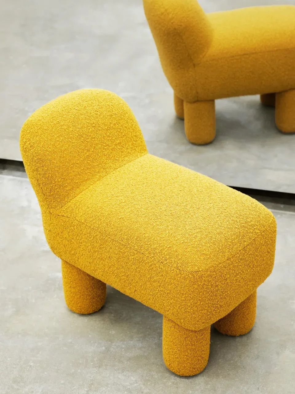 Design House Stockholm Sitting Poufs*Lulu sit pouf 36x65 cm, Yellow