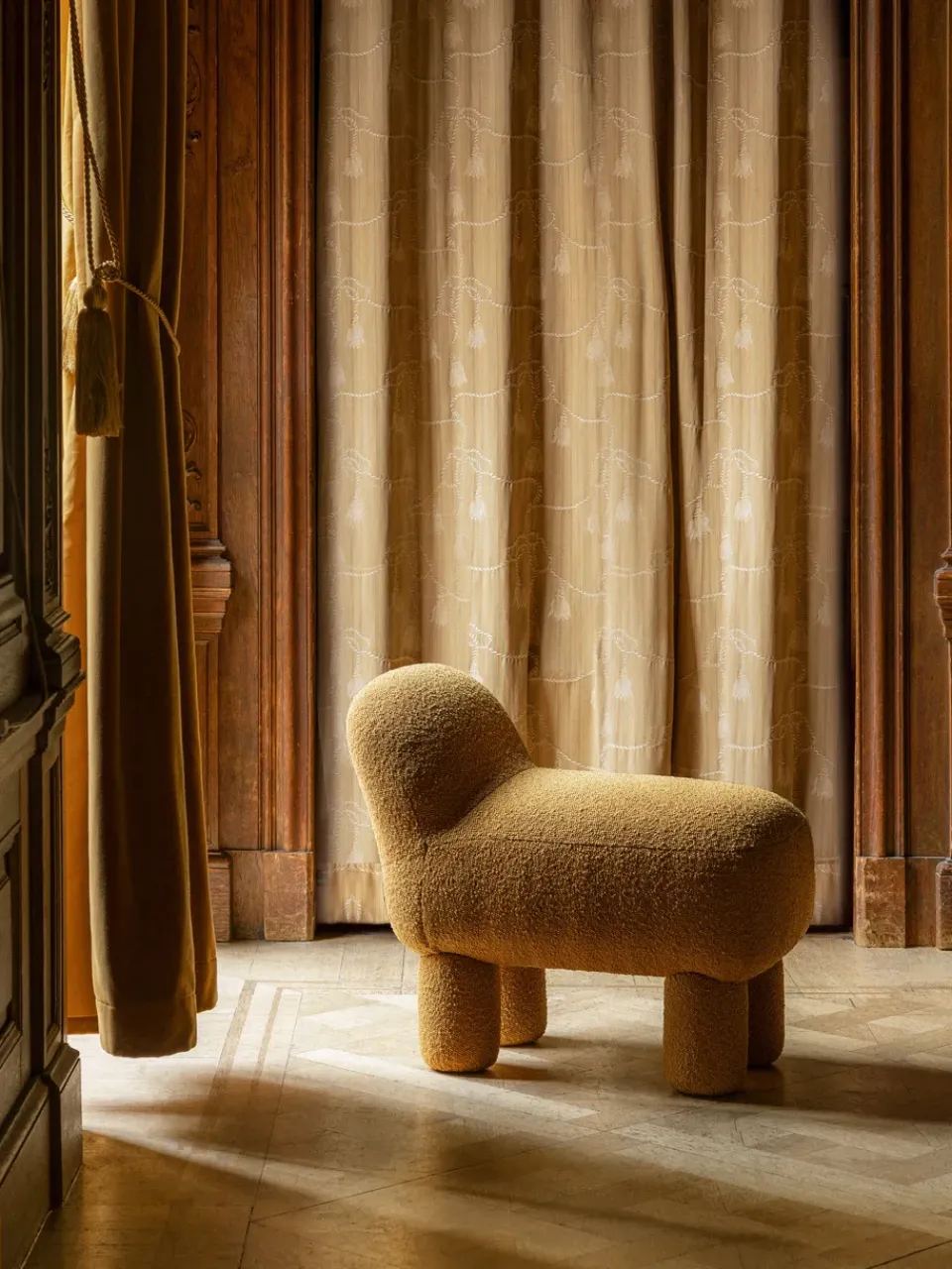 Design House Stockholm Sitting Poufs*Lulu sit pouf 36x65 cm, Yellow