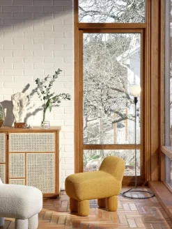 Design House Stockholm Sitting Poufs*Lulu sit pouf 36x65 cm, Yellow