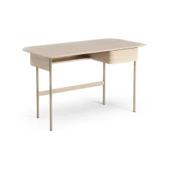 Swedese Desks*Luna desk with drawer, Oak white-pigmented Brown